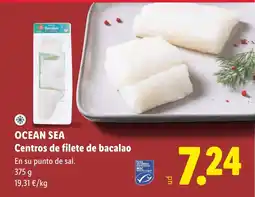Lidl Ocean Sea centros de filete de bacalao oferta