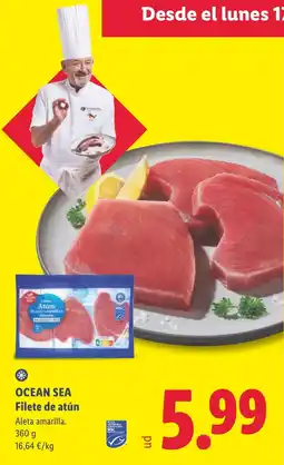 Lidl Ocean Sea Filete de atún oferta