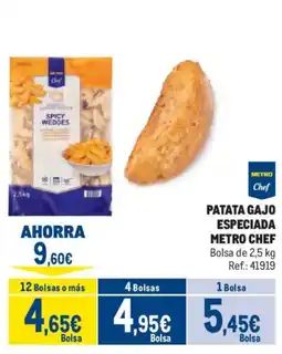 Makro Metro Chef patata gajo especiada oferta