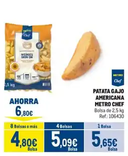 Makro Metro Chef patata gajo americana oferta