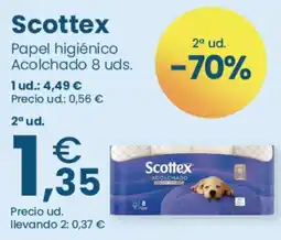 Clarel Scottex papel higiénico acolchado oferta