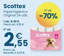 Clarel Scottex papel higiénico original oferta