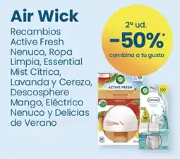 Clarel Air Wick recambios active fresh nenuco, ropa limpia, essential mist cítrica, lavanda y cerezo, descosphere mango oferta