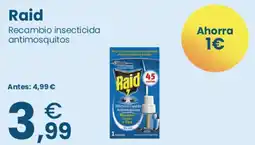 Clarel Raid recambio insecticida antimosquitos oferta