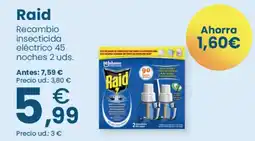 Clarel Raid recambio insecticida eléctrico oferta