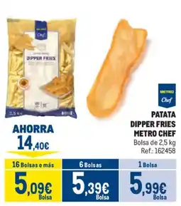 Makro Metro Chef patata dipper fries oferta