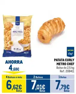Makro Metro Chef patata curly oferta