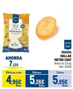 Makro Metro Chef patata dollar oferta