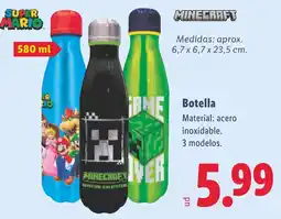 Lidl Minecraft botella oferta
