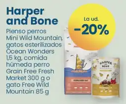 Clarel Harper and Bone pienso perros mini wild mountain, gatos esterilizados ocean wonders oferta