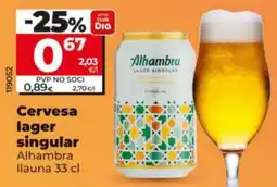 Maxi Dia Alhambra cervesa lager singular oferta
