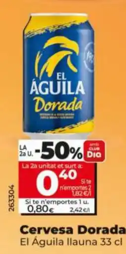 Maxi Dia El Águila Cerveza Dorada oferta