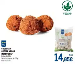 Makro Metro Chef croqueta cóctel veggie oferta