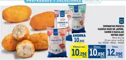 Makro Metro Chef croquetas receta casera maxi de jamón carne o bacalao oferta