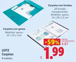 Lidl Leitz carpetas oferta
