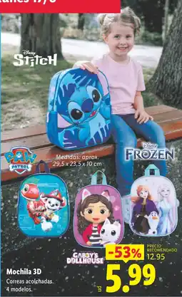 Lidl Mochila 3D oferta