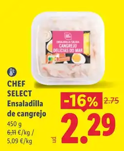 Lidl Chef select ensaladilla de cangrejo oferta