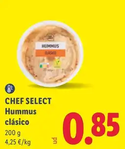 Lidl Chef select hummus clásico oferta