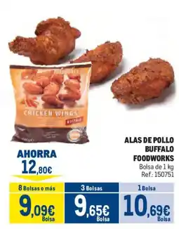 Makro Foodworks alas de pollo buffalo oferta