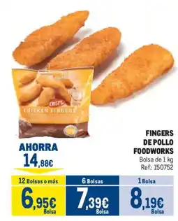 Makro Foodworks fingers de pollo oferta