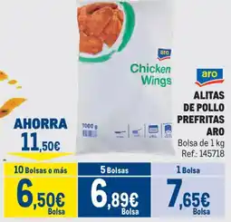 Makro Aro alitas de pollo prefritas oferta