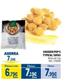Makro Chicken Pop's typical tapas oferta