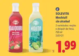 Lidl Solevita mocktail sin alcohol oferta