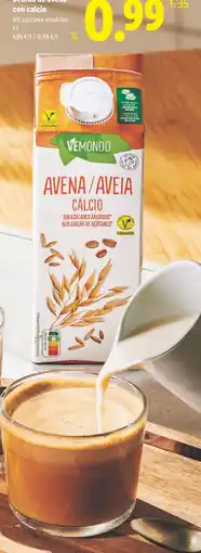 Lidl Vemondo avena aveia calcio oferta