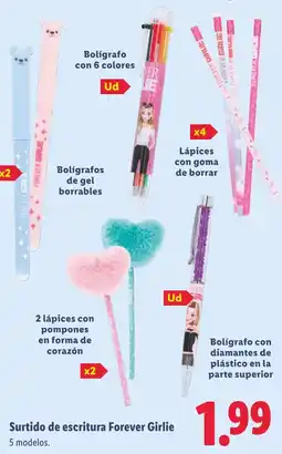 Lidl Forever Girlie surtido de escritura oferta