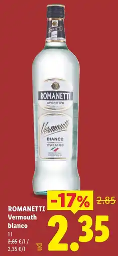 Lidl Romanetti vermouth blanco oferta