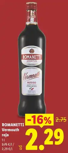 Lidl Romanetti vermouth rojo oferta