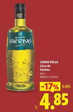 Lidl Lenda Vella licor de hierbas oferta