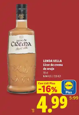 Lidl Lenda Vella licor de crema de orujo oferta