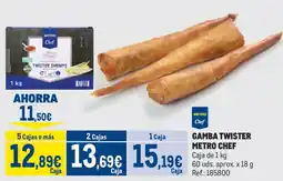 Makro Metro Chef gamba twister oferta