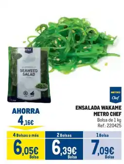 Makro Metro Chef ensalada wakame oferta