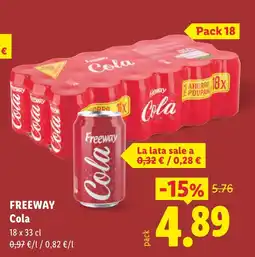 Lidl Freeway Cola oferta