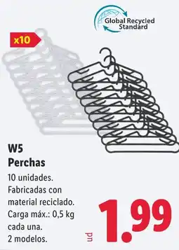 Lidl W5 perchas oferta