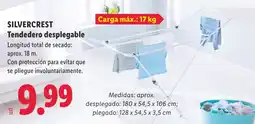 Lidl Silvercrest tendedero desplegable oferta