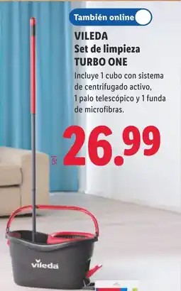 Lidl Vileda set de limpieza turbo one oferta