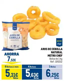 Makro Metro Chef aros de cebolla natural oferta