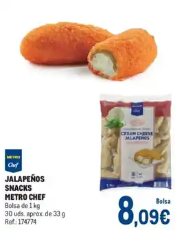 Makro Metro Chef jalapeños snacks oferta