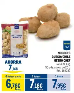 Makro Metro Chef nuggets queso/chile oferta
