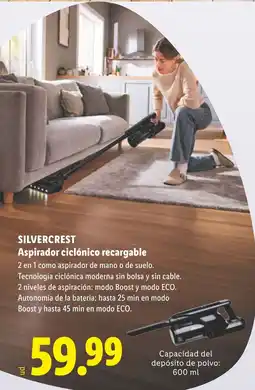 Lidl Silvercrest aspirador ciclónico recargable oferta