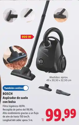 Lidl Bosch aspirador de suelo con bolsa oferta