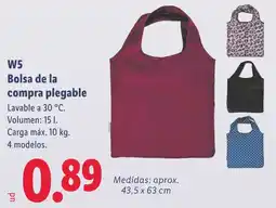 Lidl W5 bolsa de la compra plegable oferta