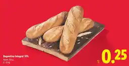 Lidl Baguetina integral 51% oferta
