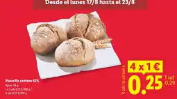 Lidl Panecillo centeno 42% oferta