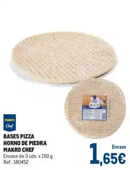 Makro makro chef bases pizza horno de piedra oferta