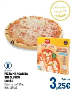 Makro Schär pizza margarita sin gluten oferta