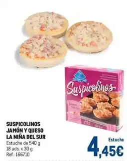Makro Suspicolinos jamón y queso oferta